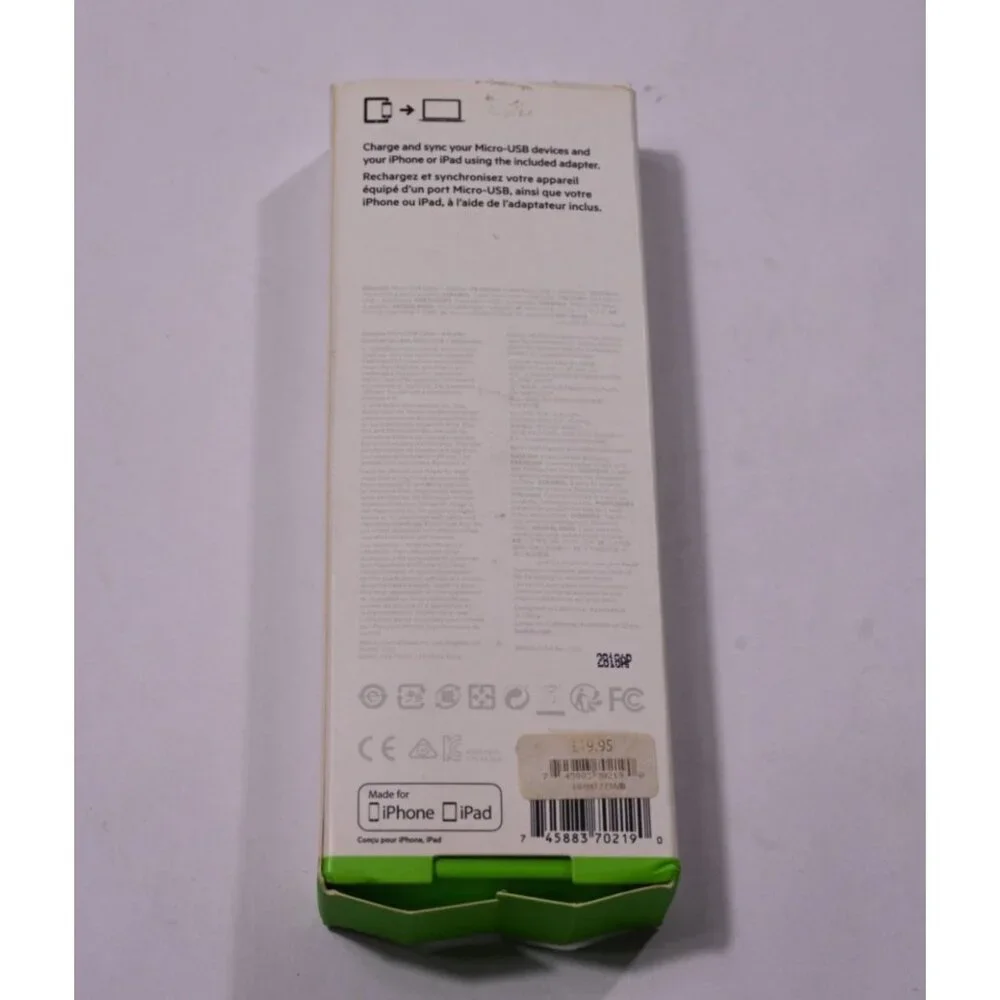 Belkin Micro-USB Cable + Adapter 3ft